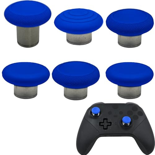 6in1 Metal Thumbsticks Replacement for Elite Series 2 Core Controllers, Replacement Magnetic Joysticks for Xbox Elite Series 2 Controllers(Blue)