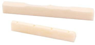 Mikinona Dj102 Gitarrensattel Und Steg Aus Echtem Knochen Zuschneidbar Langlebig Ersatz Für Ukulele Und Akustikgitarre Verbesserter Klang