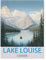 Puzzle 1000 Teile für Erwachsene，Lake Louise, Kanada Vintage-Reiseposter， Teenager Jungen Mädchen Puzzle DIY Moderne Wohnkultur Einzigartiges Geschenk Intellektuelles Spiel（38x26cm）-K4