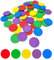 100 Stücke runde Holzscheiben, 1 Zoll DIY Bunte Holzrunden Numeration Zählung Holzringe für Kinder DIY Crafts Arts Projects