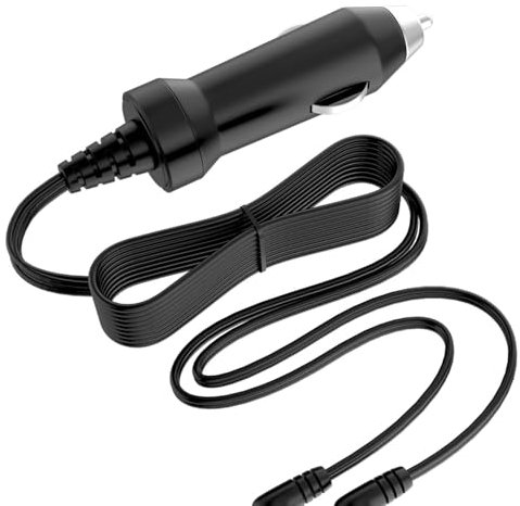 Guy-Tech Câble adaptateur chargeur de voiture 12 V compatible avec lecteur DVD portable Polaroid