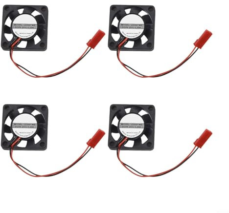 Ventilador de refrigeración de alta eficiencia de 5 V para Raspberry Pi modelos 4, 3 B+, 3 B, 2 y para Zero Protect tu CPU (4 piezas)