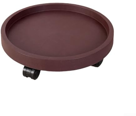 Plant for caddy with Wheels, Heavy Duty Roller Base for Large Pots, Movable Support Tray for Trees Planters Indoor Outdoor Garden Transport(Curry color)