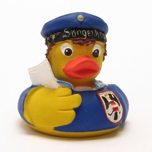 DUCKSHOP I Badeente Wiener Sängerknaber - blau I Quietscheente I L: 7,5 cm