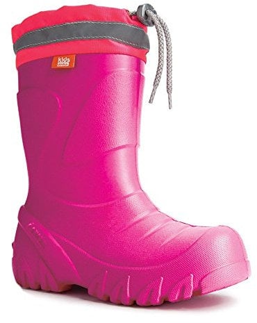 DEMAR. Eva MMT-S - Stivali in gomma per bambini leggeri con risvolto foderato con lana, rosa., 22/23 EU