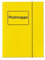 Sammelmappe VELOCOLOR® mit Aufdruck Postmappe, DIN A4, Karton glanzkaschiert, gelb