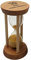 MagiDeal 10 Min Holzrahmen Sanduhr Sandglass Zahnputzuhr Zeituhr Zeitmesser Dekoration für Kochen, Maske, Yoga, Training usw, Gelb