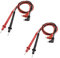 LDEXIN 2 Paar 90 cm lang Digital Labor Multimeter Voltmeter Testleitung Sonde Draht Kabel Bananenstecker Stecker Stecker Schwarz Rot 1000 V