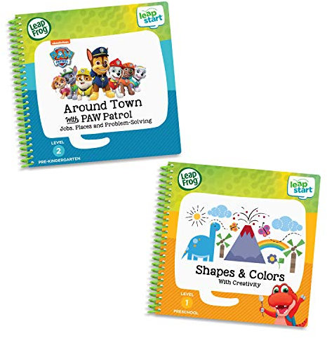LeapFrog LeapStart 2 Book Combo Pack: Shapes & Colors & Around Town with PAW Patrol,Multicolor