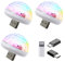 3 Pack USB Disco Light, 7 Colors LED Disco Mini Ball Party Light Sound Activated 4W RGB Small Magic Ball for Kids Birthday, Family Gathering, Christmas Party, Karaoke, Wedding Decoration