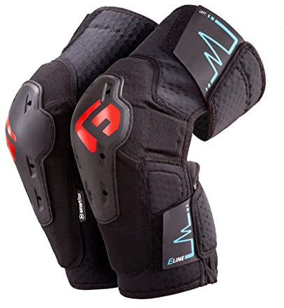 G-Form E-Line Mountainbike Knieschützer - Taktische Knieschützer für Damen und Herren - Schwarz, Erwachsene Mittel