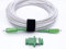 Elfcam® - 3m/9.84ft Fiber Optic Cable Singlemode SC/APC to SC/APC, Delivery with the Coupler for Extending Fiber Optic Cable, Compatible with FTTH Cable, White, 3 Meters