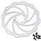 Bynccea 140mm 160mm 180mm 203mm Fahrrad Bremsscheibe mit 6 Schrauben für Mountain Rennrad MTB BMX