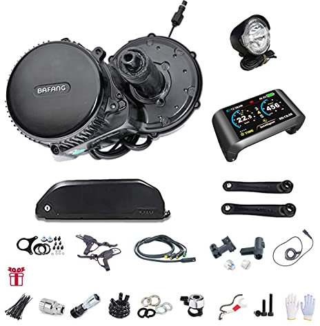 Bafang Bicicleta Eléctrica BBS02B Kit de Conversión 48V 750W Kit de Componentes de Bicicleta Eléctrica o Motor Central con Batería 48V 13/16 / 17.5 / 20Ah (Opcional) 48V750W-750C-44T-48V 13AH…