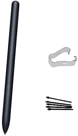 Galaxy Tab S7 Stylus Pen T870 T875 S Pen Replacement for Samsung Galaxy Tab S7Pen SM-T870 T876B Tab S7+ /Tab S7 Plus Stylus T970 SM-T976B +Tips/Nibs (Mystic Black)