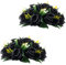 Inweder Palline da matrimonio centrotavola: 2 pezzi fiori artificiali composizioni di fiori fiori finti palline di rosa per matrimoni feste di compleanno San Valentino decorazioni casa colore nero