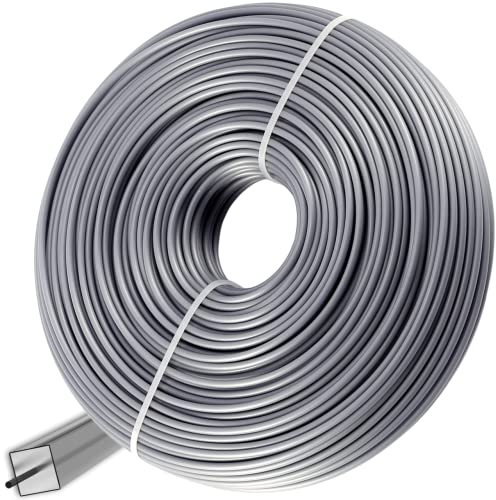 GARDENIX Filo per decespugliatore rinforzato, 2,7 mm x 50 m, rettangolare, filo di nylon
