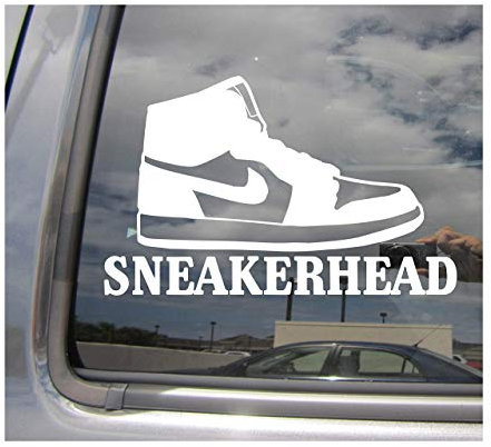 myrockshirt Sneaker Sneakerhead verrückt nach Sneakers 17 cm Aufkleber Sticker FREIE Farbwahl Autoaufkleber Wandtattoo