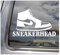 myrockshirt Sneaker Sneakerhead verrückt nach Sneakers 17 cm Aufkleber Sticker FREIE Farbwahl Autoaufkleber Wandtattoo