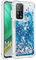KBIKO-zxl Hülle kompatibel mit Xiaomi Mi 10T Pro Schutzhülle mit Flüssig Glitzer, Handyhülle Back Cover mit Glitter Flüssigkeit, TPU Silikon Transparent Schutzhülle für Xiaomi 10T.Blue YBL