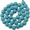 KYEYGWO 10 mm Runde Lavastein Perlen Strang für die Schmuckherstellung, Vulkangestein Lose-Perlen Halbedelsteine-Perlen Schmuck-Accessoires für DIY Design, Armband und Parfüm-Diffusor, Blau