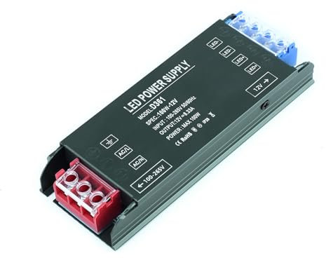 KSIBNW Netzteil 12V 8,33A 100W LED Trafo, Transformator 230V auf 12V Extra Dünn Treiber Netzteil Adapter Schalt Niedervolttrafo Schaltnetzteil für LED Streifen, AC 230Volt auf DC 12Volt 8,33A 100W