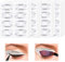 GWAWG 16 eyeliner pen eye shadow templates, 8 types of quick eye makeup stickers 128 pairs of eye makeup templates, smoked eye shadow cat eye fishtail eyeliner pen sticker templates