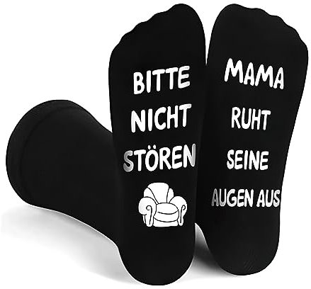 yumcute Lustige Socken, Baumwoll Socken mit Spruch, Lustige Geburtstagsgeschenk für Frau, Weihnachten Geschenke für Mama