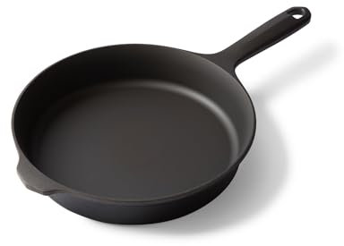 Field Company 8.38 Inch (Small) Cast Iron Skillet – No.6, Perfect for 2 Servings, Lightweight & Smooth, Preseasoned with Organic Oil – Made in USA, Non-Toxic, Vintage Design