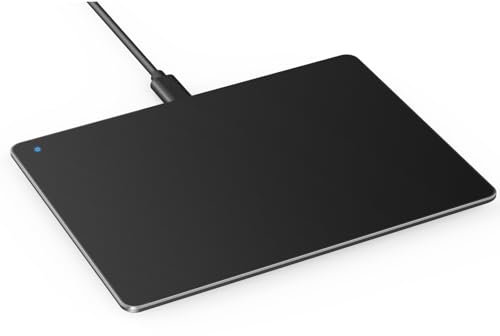 External Trackpad, Wired Ultra Slim Trackpad with Multi-Touch Gestures, Plug & Play- No Latency, Touchpad Mouse for Windows 7/8/10/11- Black