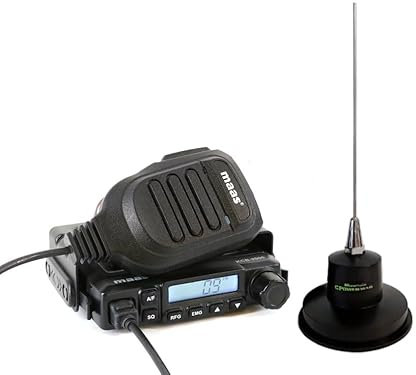 MAAS Paket 2000 Set : 1 x MAAS KCB-2000 CB Mobilfunkgerät - Multinorm - VOX - Quickouthalterung + 1 x MAAS Powermag CB Magnethaftantenne