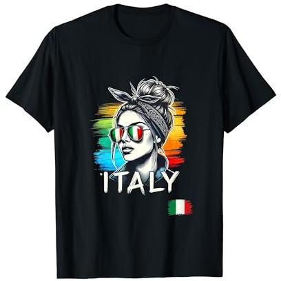 Italien Mädchen Frau Flagge Italien Trikot 2024 T-Shirt