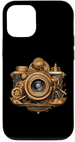 Steampunk Fotoapparat Hülle für iPhone 15