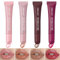 5 Farben Peptid Lip Tint Set Hydrating Lipgloss Set Sheer Colour Langanhaltende nährende glänzende Gelee Plumping Glossy Finish Nicht-klebrige frische klare glatte Lippenpflege