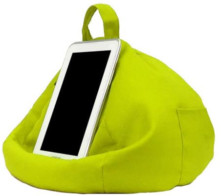 Raypontia Tablet Sitzsack - 23 * 23 * 15 cm Handy Sitzsack Kissen,Klein Sitzsack Für Handy,Tablet Ständer Kissen,Tablet Ständer Mit Kissen,Tablet Kissen Ständer,Tablet Handy Ständer Kissen, Green