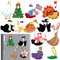 Xuhal 15 Sets Goose Dress Up Magnet Lustige Magnete Gänse-Kühlschrankmagnete Festival Gans Outfit Magnete Lustige Kühlschrankmagnete für Kühlschränke Werkzeugkästen Schließfächer Kühlschrankmagnete