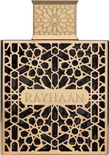 Rayhaan Elixier Eau de Parfum Spray Unisex 3.4 Oz | Langanhaltender Duft | Bergamot, Lavendel, Armoise, Honig, Vanille, Tonka, Benzoin | Eleganter Parfümflakon mit Kajal