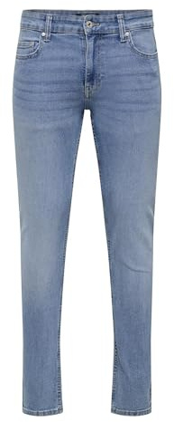 ONLY & SONS Herren Onsloom Slim 5748 Ey Box Jeans Mu, Light Blue Denim, 33W / 32L EU