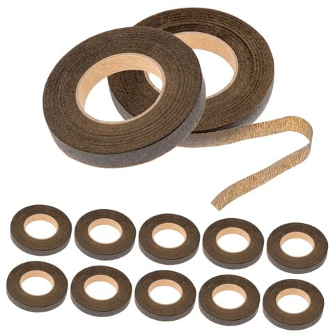 12 Rollen Blumenpapierband aus Krepppapier für Blumenverpackungen