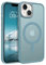 GaoBao für iPhone 13 Hülle, Handyhülle iPhone 13 [Kompatibel mit MagSafe] Durchscheinende Matte Magnetische Stoßfeste Anti-Fingerabdruck Schutzhülle, Handyhülle für iPhone 13 6.1 Case, Graublau
