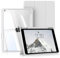BQDIYOO Coque pour iPad 9e/8e/7e Générations 10.2 (2021/2020/2019), avec Support Pencil et Dos Rigide Transparent pour iPad 9/8/7 Fonction Réveil/Sommeil Automatique, Gris