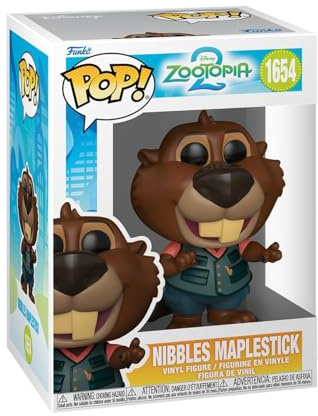 Funko POP! Disney: Zootopia 2 - Nibbles Maplestick | Offizielles Cartoon/Animation Merch - Vinyl Sammelfigur als Regal Deko - Geschenkidee zum Geburtstag für Fans und Sammler