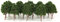 20 Albero Modello Verde Scuro Scala N Treno Layout Wargame Scenario Diorama 7,5 cm