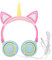 DIYEAH Cuffie Unicorno Sovrauricolari Luminescenti e Creative Design Moda per Ragazze Compatibili con Smartphone e Tablet per Quotidiani