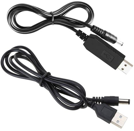 baojielai WiFi-auf-Powerbank-Kabelanschluss DC5 V auf 12 V USB-Konverter, Step-Up-Kabel für WLAN-Router, Modem-Lüfter