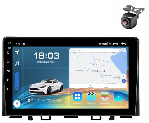 Android 15 Car Radio para Kia Rio Stonic YB 2016 2017 2018 2019 2020 2021 2022 NAVEGACIÓN GPS con Pantalla Táctil 9 Pulgadas Reproductor Multimedia Autoradio Carplay Android Auto (Y4 8Core 4+64G)