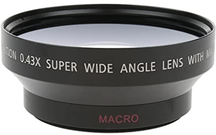 Yunmeryker 62 Mm 0,43 Fach Weitwinkel Und Makro Konverterobjektiv für Spiegelreflexkameras DV 0,43x67