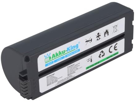 Akku-King Akku kompatibel mit Canon NB-CP1L, NB-CP2L, NB-CP2LH - Li-Ion 1600mAh - für Selphy Photo Printers CP-750, 790, 710, CP200, CP1000, CP1200, CP1300