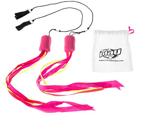 Play Juggling - Ribbon Bolas con Nastri Colorati da GIOCOLIERE per Giocoleria - Fucsia