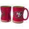 NFL Sculpted Coffee Mug, 15 Ounces, San Francisco 49ers